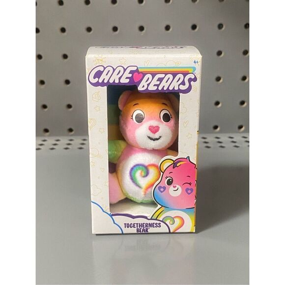 NEW Care Bears TOGETHERNESS Bear Micro Mini Plush Stuffed Animal - Picture 1 of 4